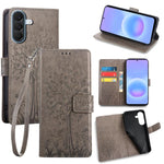 Custodia per telefono in pelle con motivo albero e cervo in rilievo, For Galaxy A57 5G, For Galaxy A37 5G, For Samsung Galaxy A17 5G, For Samsung Galaxy A56 5G