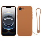 Custodia per telefono in silicone con cinturino da polso, For iPhone 17e / 16e