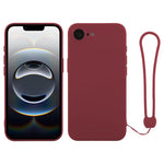 Custodia per telefono in silicone con cinturino da polso, For iPhone 17e / 16e