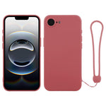 Custodia per telefono in silicone con cinturino da polso, For iPhone 17e / 16e