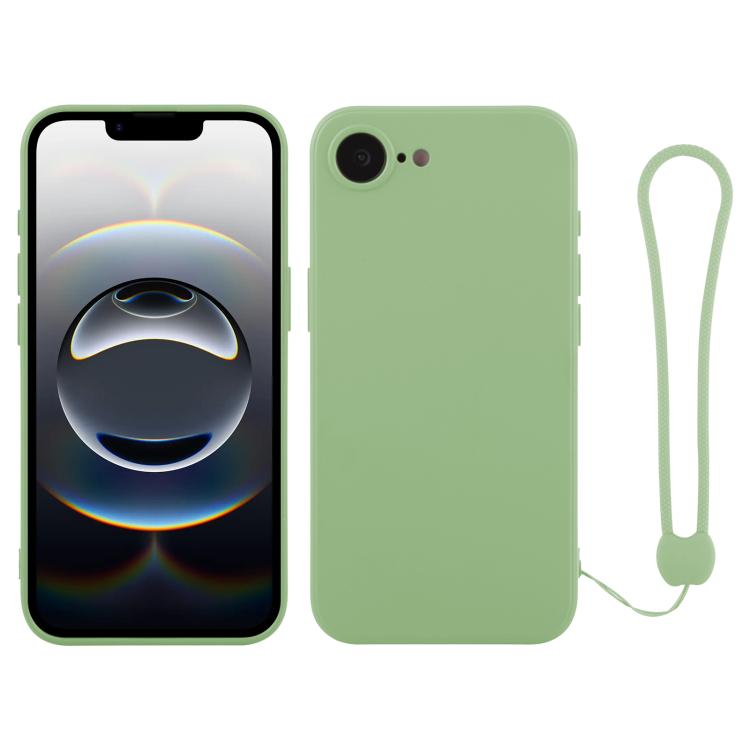 Custodia per telefono in silicone con cinturino da polso, For iPhone 17e / 16e