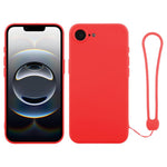 Custodia per telefono in silicone con cinturino da polso, For iPhone 17e / 16e