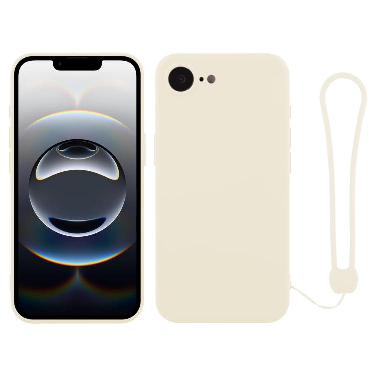 Custodia per telefono in silicone con cinturino da polso, For iPhone 17e / 16e