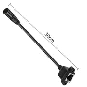 XLR 5 Pin Female to RJ45 Female Audio Cable, Length: 30cm, Female to RJ45