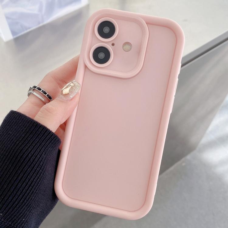 Custodia per telefono in TPU antiurto con cornice satinata e fori precisi., For iPhone 16 Pro, For iPhone 16 Plus, For iPhone 16