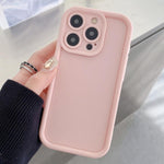Custodia per telefono in TPU antiurto con cornice satinata e fori precisi., For iPhone 15 Pro Max, For iPhone 15 Pro, For iPhone 15 Plus