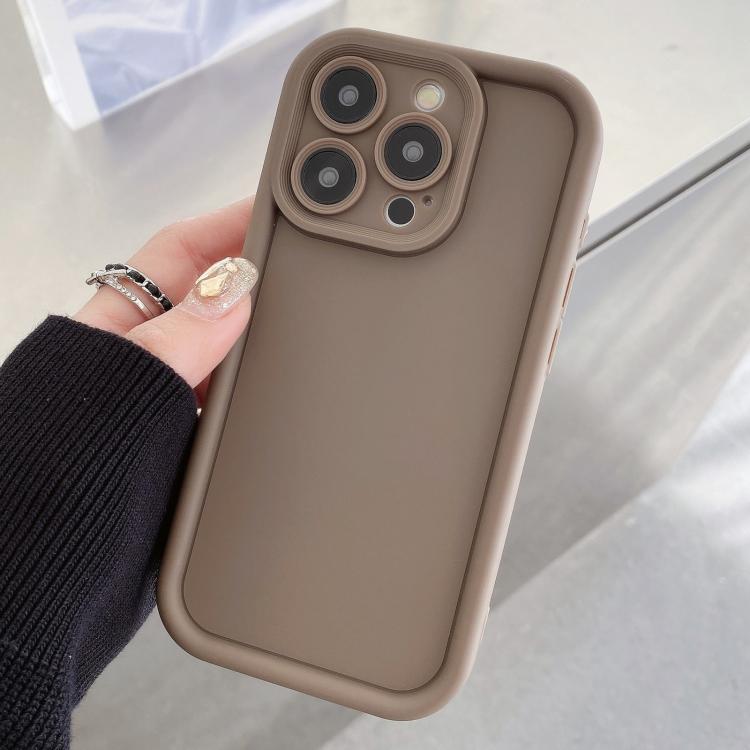 Custodia per telefono in TPU antiurto con cornice satinata e fori precisi., For iPhone 15 Pro Max, For iPhone 15 Pro, For iPhone 15 Plus