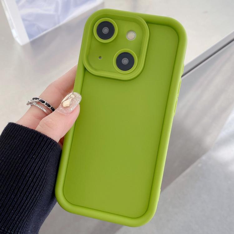 Custodia per telefono in TPU antiurto con cornice satinata e fori precisi., For iPhone 15, For iPhone 14 Plus, For iPhone 14
