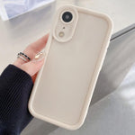 Custodia per telefono in TPU antiurto con cornice satinata e fori precisi., For iPhone X / XS, For iPhone XR, For iPhone XS Max