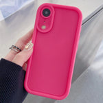 Custodia per telefono in TPU antiurto con cornice satinata e fori precisi., For iPhone X / XS, For iPhone XR, For iPhone XS Max