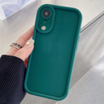 Custodia per telefono in TPU antiurto con cornice satinata e fori precisi., For iPhone X / XS, For iPhone XR, For iPhone XS Max