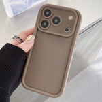Custodia per telefono in TPU antiurto con cornice satinata e fori precisi., For iPhone 17e / 16e, For iPhone 17 Pro Max, For iPhone 17 Pro