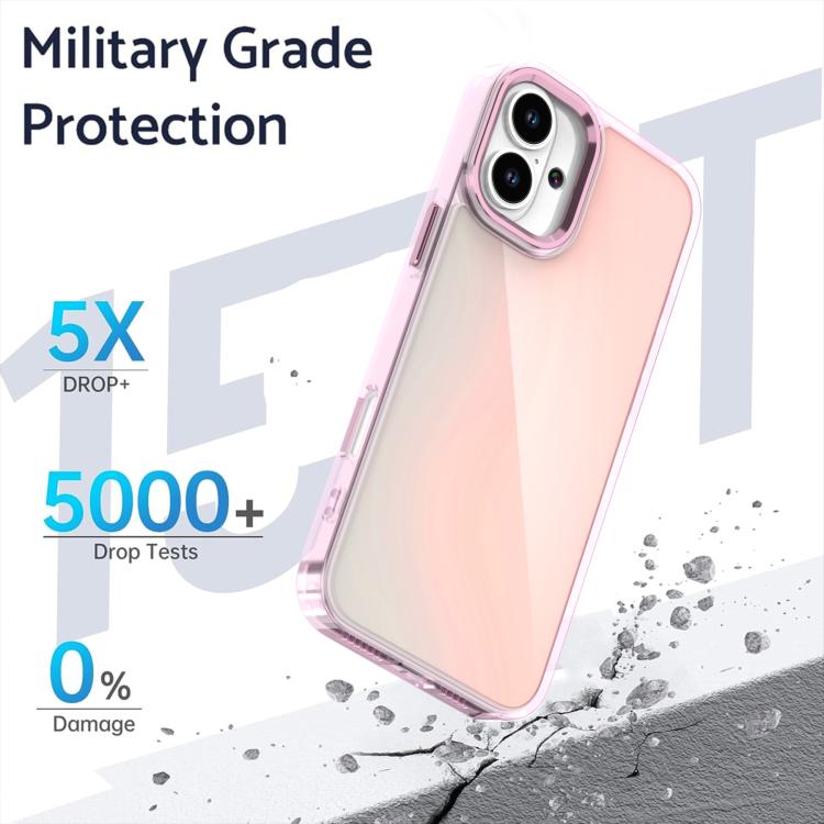 Custodia per telefono con sfumatura di placcatura, For iPhone 16, For iPhone 15 Pro Max, For iPhone 15 Pro, For iPhone 15 Plus