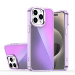 Custodia per telefono con sfumatura di placcatura, For iPhone 16, For iPhone 15 Pro Max, For iPhone 15 Pro, For iPhone 15 Plus