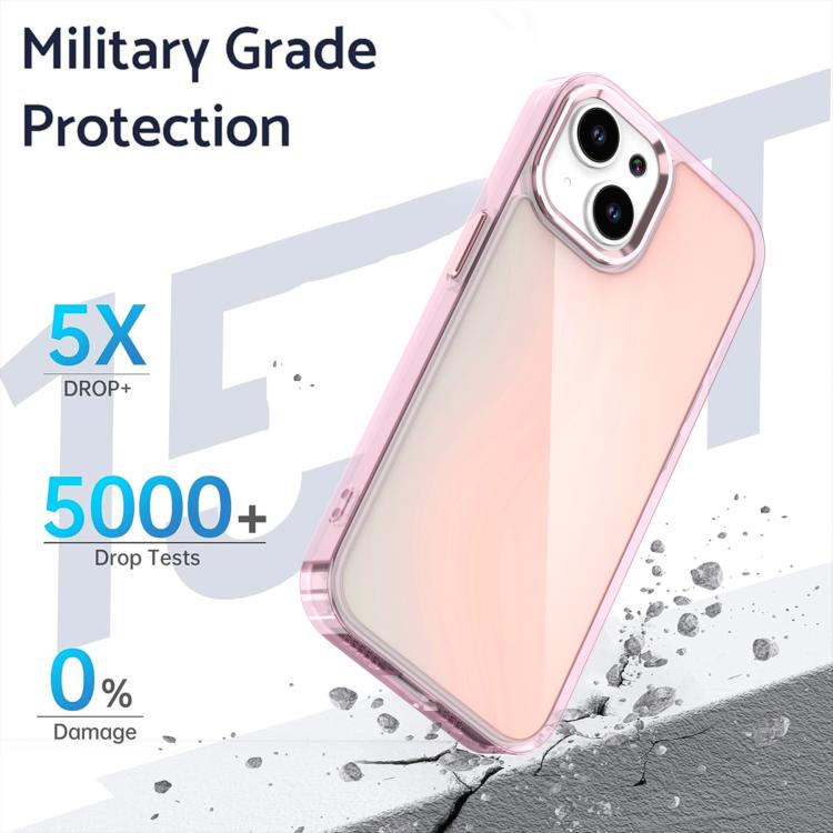 Custodia per telefono con sfumatura di placcatura, For iPhone 15