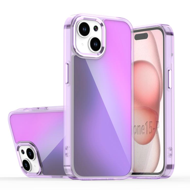 Custodia per telefono con sfumatura di placcatura, For iPhone 15