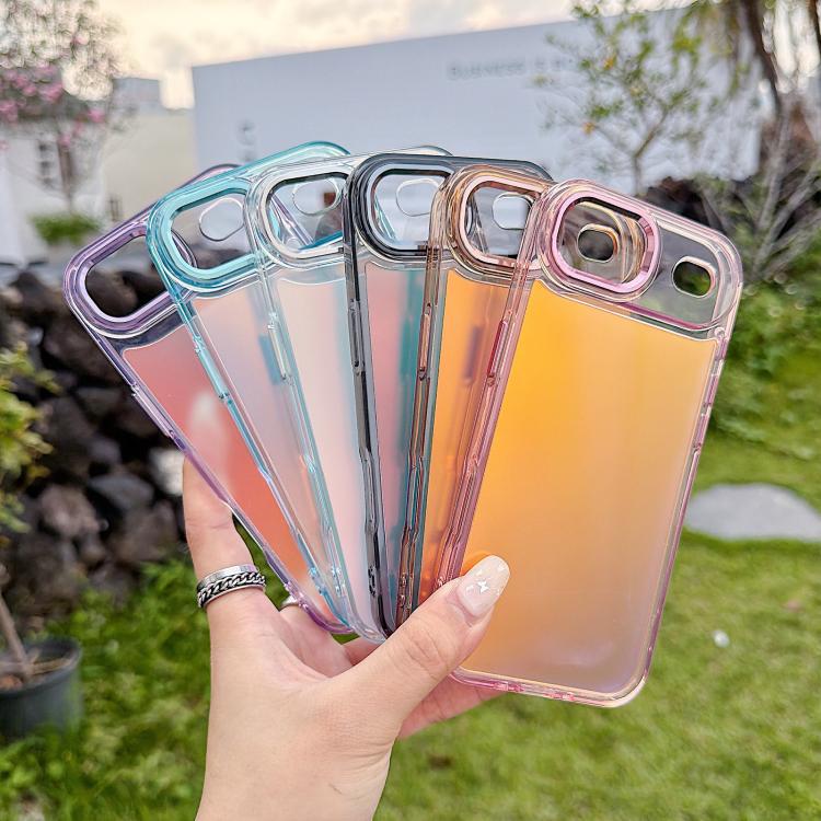 Custodia per telefono con sfumatura di placcatura, For iPhone Air, For iPhone 16 Pro Max, For iPhone 16 Pro, For iPhone 16 Plus