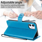 Custodia portafoglio in pelle per iPhone 11 e 12
