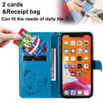 Custodia portafoglio in pelle per iPhone 11 e 12