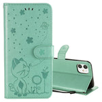 Custodia portafoglio in pelle per iPhone 11 e 12