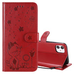 Custodia portafoglio in pelle per iPhone 11 e 12