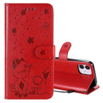 Custodia portafoglio in pelle per iPhone 11 e 12