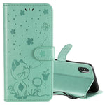 Custodia portafoglio in pelle per iPhone 12 e X