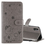Custodia portafoglio in pelle per iPhone 12 e X