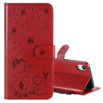 Custodia portafoglio in pelle per iPhone 12 e X