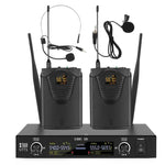 Microfono wireless UHF XTUGA U-771 con 2 microfoni e bodypack