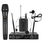 Microfono wireless UHF XTUGA U-771 con 2 microfoni e bodypack