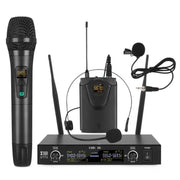 Microfono wireless UHF XTUGA U-771 con 2 microfoni e bodypack