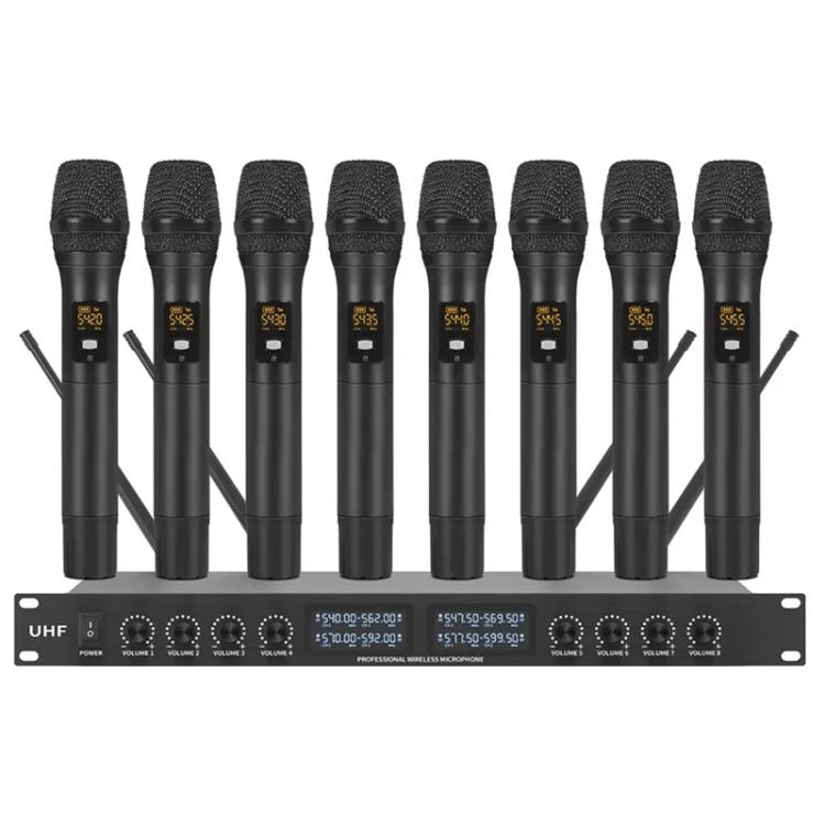 Microfono wireless UHF 8 canali per spettacoli