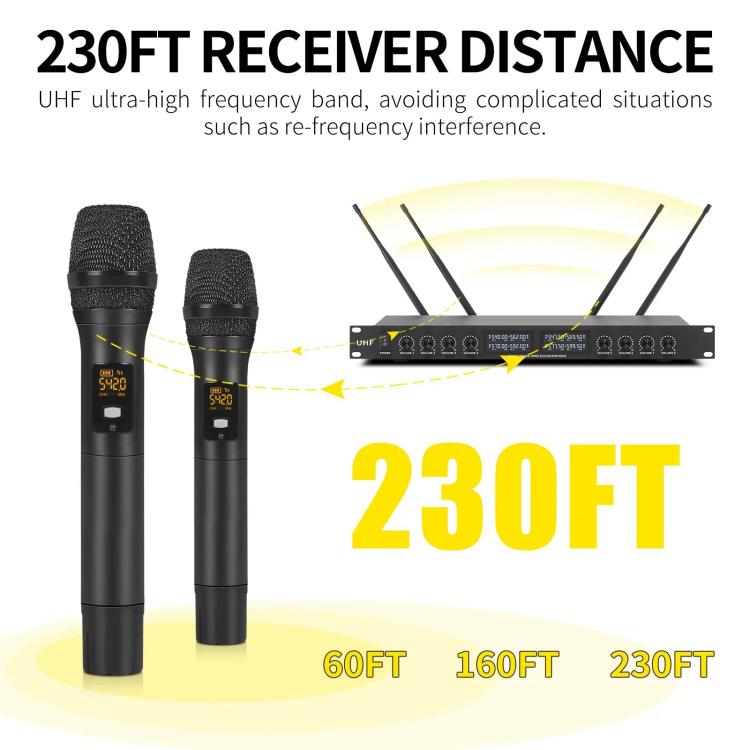 Microfono wireless UHF 8 canali per spettacoli