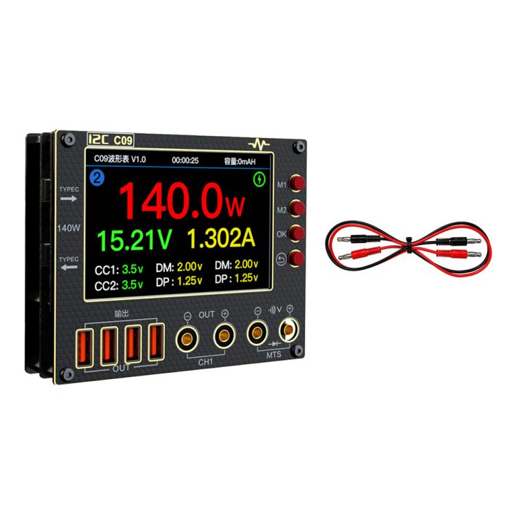 Amperometro digitale a forma d'onda con rilevamento di carica/misurazione di tensione i2C C09, Host, With Expansion  Board