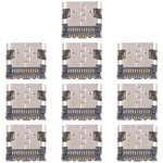 10 connettori originali per porta di ricarica a 12 pin, Middle Pin Position, Four-pin Contacts, Upper Corner, Dual-row Pin, Dual-row Contact Pins, 4 Pin Not Spring-loaded, Four Pins Lower