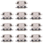 10 connettori originali per porta di ricarica a 12 pin, Middle Pin Position, Four-pin Contacts, Upper Corner, Dual-row Pin, Dual-row Contact Pins, 4 Pin Not Spring-loaded, Four Pins Lower