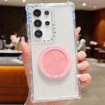 Custodia per telefono Dreamland trasparente con supporto MagSafe., For Samsung Galaxy S21 Ultra 5G