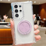 Custodia per telefono Dreamland trasparente con supporto MagSafe., For Samsung Galaxy S21 Ultra 5G