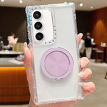 Custodia per telefono Dreamland trasparente con supporto MagSafe., For Samsung Galaxy S25 / S24 5G, For Samsung Galaxy S25+ / S24+ 5G, For Samsung Galaxy S25 Ultra / S24 Ultra 5G