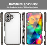 Custodia per telefono antiurto ibrida in PC e TPU con airbag., For iPhone 17, For iPhone Air, For iPhone 16 Pro Max, For iPhone 16 Pro, For iPhone 16 Plus, For iPhone 16