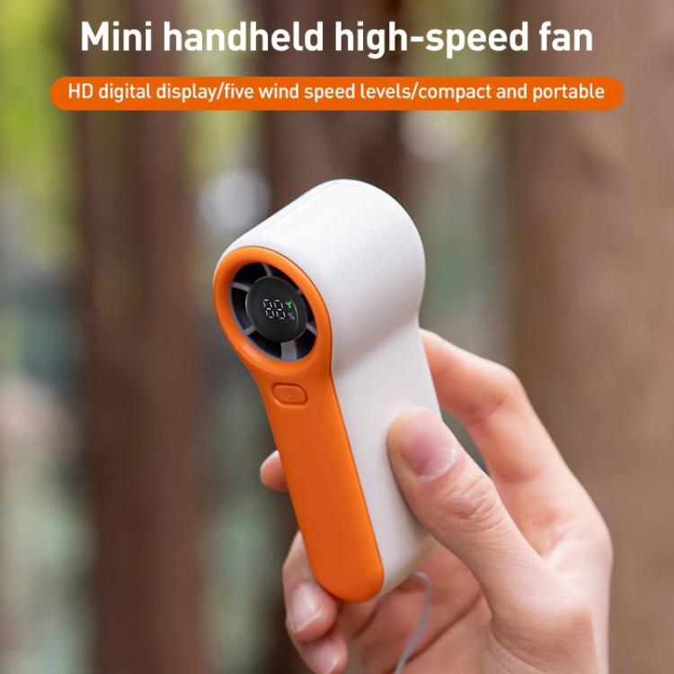 Mini ventilatore portatile con display digitale e batteria 2000mA