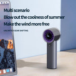 Ventilatore portatile HX-F369 con display digitale LED