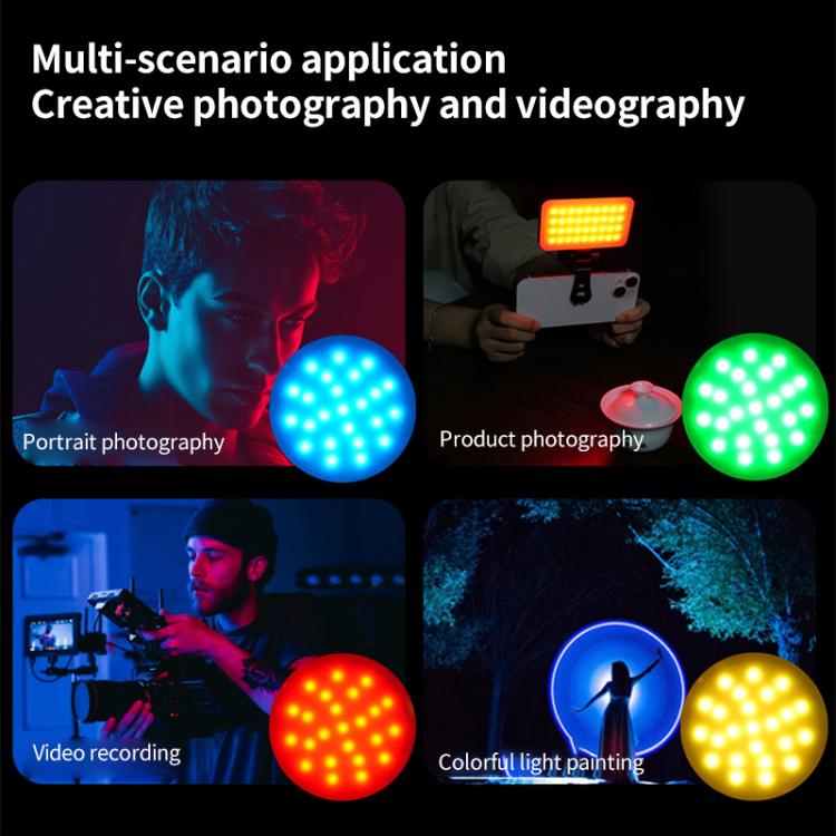 Luce LED portatile GZ-669 RGB tascabile 3200-7200K