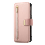 Portafoglio con cerniera ad anelli, protezione RFID, custodia per telefono in pelle MagSafe, For iPhone 15 Pro, For iPhone 15 Plus, For iPhone 15