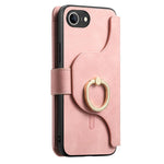Portafoglio con cerniera ad anelli, protezione RFID, custodia per telefono in pelle MagSafe, For iPhone 17e / 16e, For iPhone 16 Pro Max, For iPhone 16 Pro