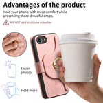 Portafoglio con cerniera ad anelli, protezione RFID, custodia per telefono in pelle MagSafe, For iPhone 17e / 16e, For iPhone 16 Pro Max, For iPhone 16 Pro