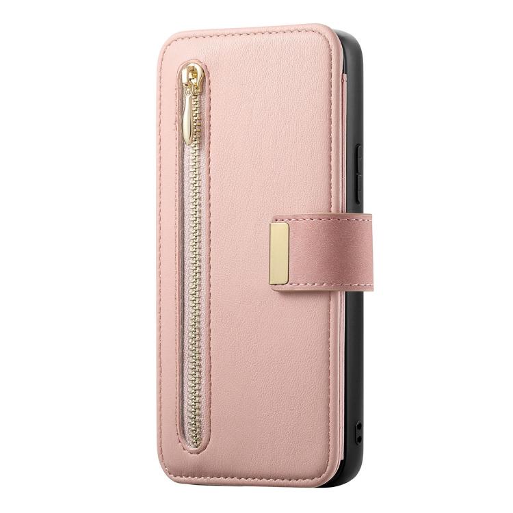 Portafoglio con cerniera ad anello, protezione RFID, custodia per telefono in pelle MagSafe, For Galaxy S25 FE 5G, For Galaxy S25 Edge 5G, For Galaxy S24 FE 5G