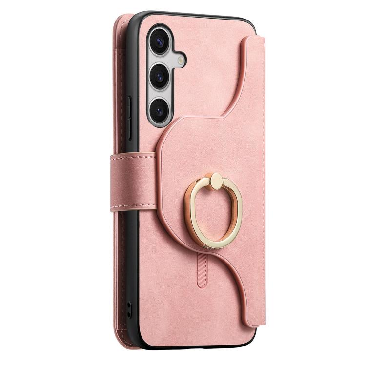 Portafoglio con cerniera ad anello, protezione RFID, custodia per telefono in pelle MagSafe, For Galaxy S25 FE 5G, For Galaxy S25 Edge 5G, For Galaxy S24 FE 5G