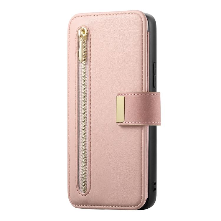 Portafoglio con cerniera ad anello, protezione RFID, custodia per telefono in pelle MagSafe, For Galaxy A54 5G
